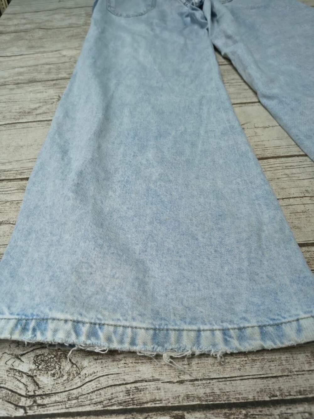 Youcom Light Wash Wide Leg High Rise Jeans Size 36 - Picture 9 of 10